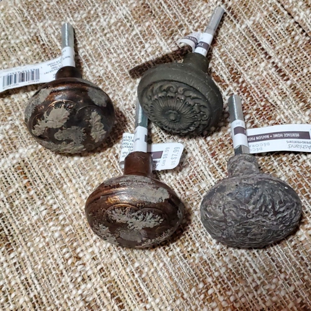 Set of 4 rustic door handle